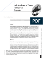 Incidences and Analyses of Green Marketing Strategy in Colombian Exports