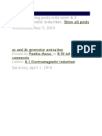 AC and DC Generator Animation: Electromagnetic Induction