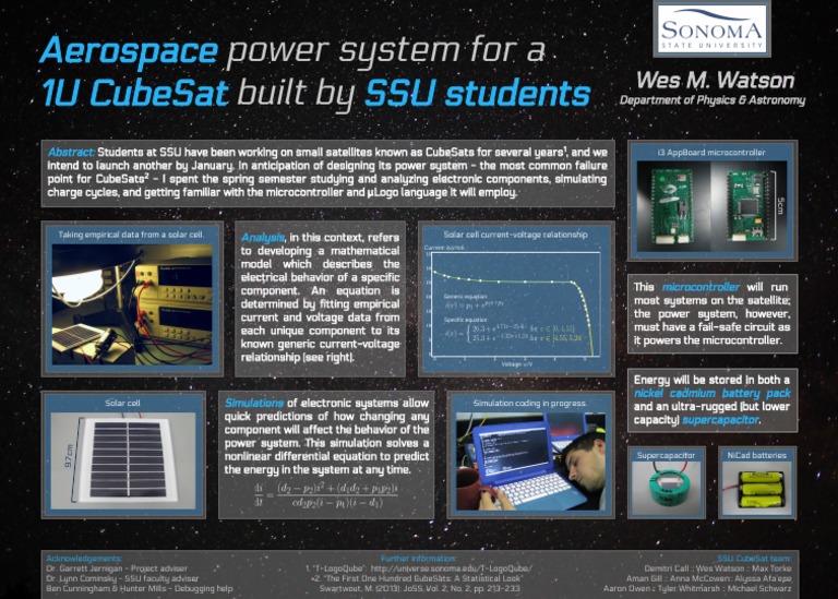 CubeSat Power System Design Overview | PDF | Electronic Component ...