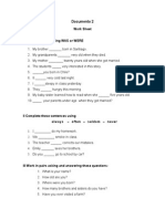 Work Sheet: Documento 2