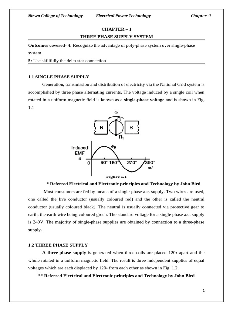 Chapter 1 | PDF | Alternating Current | Electric Current