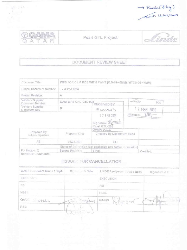003-WPS For CS & Itcs With PWHT (C.S-19-40MM) (Itcs-20-44mm) PDF | PDF ...