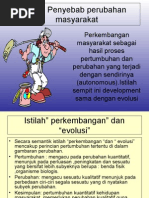 Teori Penyebab Perubahan Masyarakat