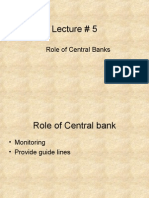 Lecture # 5: Role of Central Banks