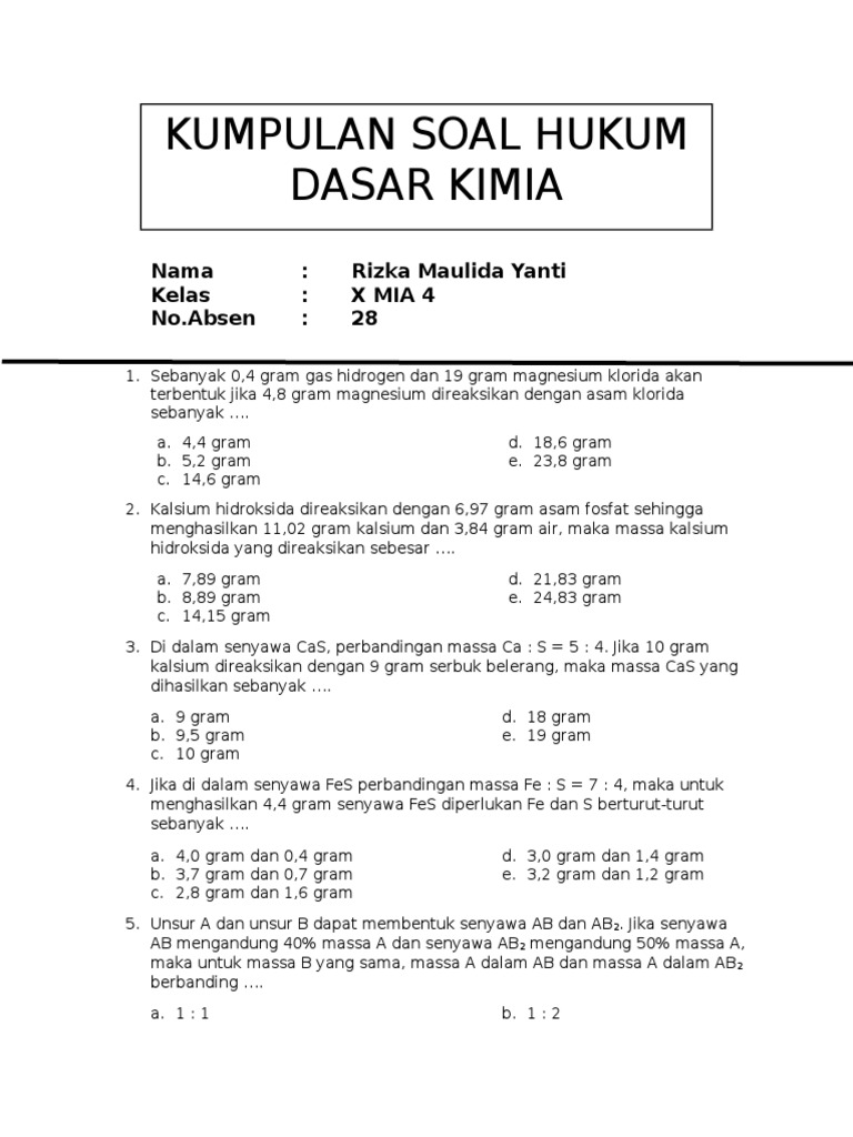 Soal Hukum Dasar PDF