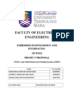 Faculty of Electrical Engineering: Embedded System Design and Interfacing (ECE521) Project Proposal