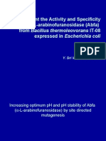Improvement the Activity and Specificity of α-L-arabinofuranosidase (Abfa) from Bacillus thermoleovorans IT-08 expressed in Escherichia coli