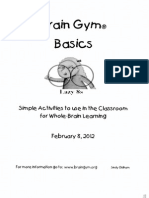 brain gym basics to use in classroom