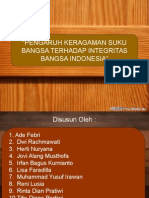 Pengaruh Keragaman Suku Bangsa Terhadap Integritas Bangsa Indonesia