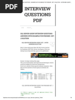 Download SQL SERVER QUERY INTERVIEW QUESTIONS - ANSWERS WITH EXAMPLE FOR FRESHER _ SET-1 SOLUTION  INTERVIEW QUESTIONS PDF by ravi90 SN266409176 doc pdf