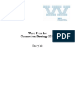 Warc Prize For Connection Strategy 2015: Entry Kit