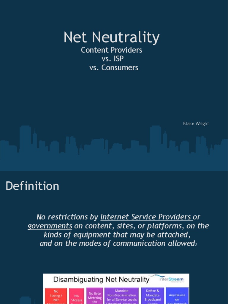Net Neutrality | PDF | Net Neutrality | Internet Service Provider