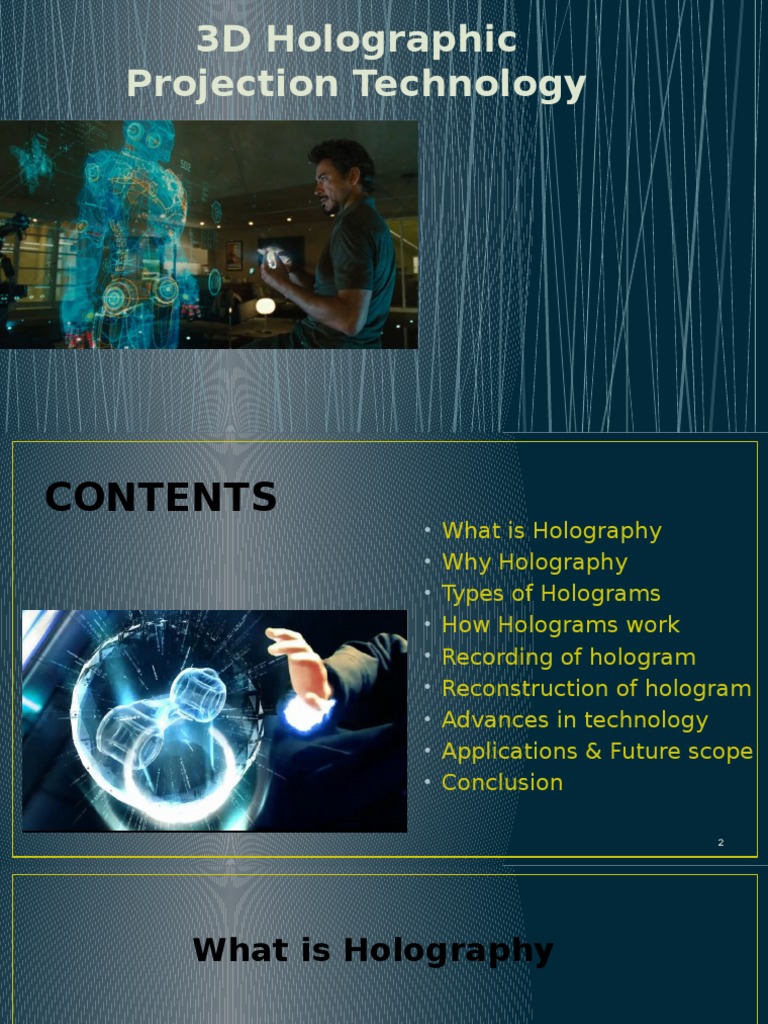 research paper on 3d holographic projection technology