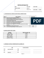 Safe Ring Switchgear Test: A. Mechanical Check and Visual Inspection