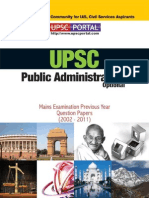 UPSC IAS Mains LAST 10 Year Papers Public Administration Optional