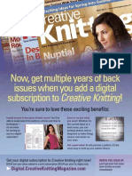 Now, Get Multiple Years of Back Issues When You Add A Digital Subscription To Creative Knitting!