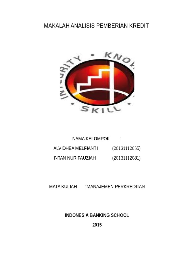 Makalah Analisis Kredit 2 Docx