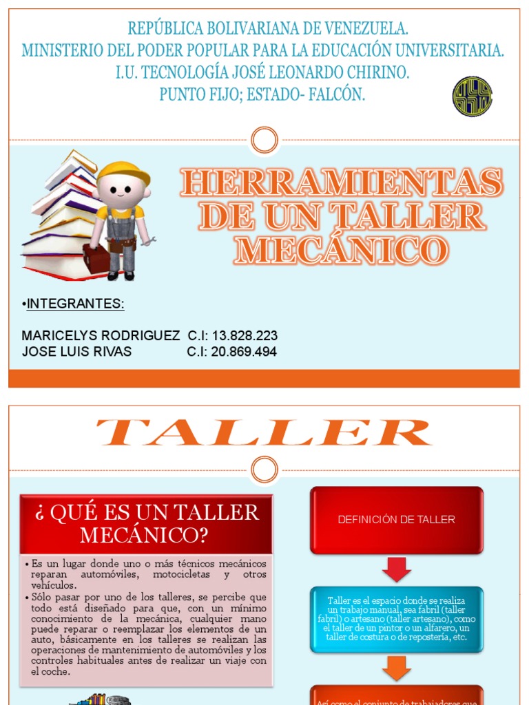Herramientas de Un Taller Mecánico | PDF | Herramientas