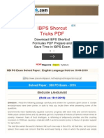 IBPS Shorcut Tricks PDF: Download IBPS Shortcut Formulas PDF Prepare and Save Time in IBPS Exam