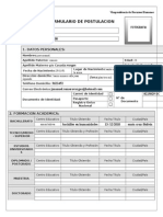 Formulario de Postulacion