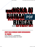 Atap Baja Ringan Kami Bergaransi 15 Tahun - Rangka Atap Rumah Baja Ringan