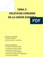 Politicas Comunes UE