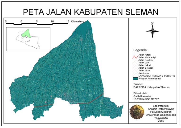 Peta Jalan Kabupaten Sleman 2015 | PDF