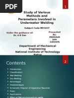 Download  Underwater Welding ppt by Abhishek Jain SN266452348 doc pdf