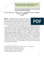 Industrialização de Água Recuperada