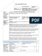 PBL Intervention, Algebra