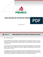 Emulsiones de Petróleo Pesado en Agua