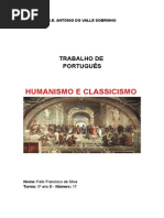Trabalho de Portugues - Humanismo e Classicismo - Felix Silva