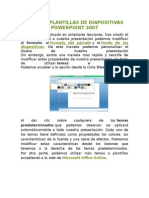 Temas o Plantillas de Diapositivas Powerpoint 2007