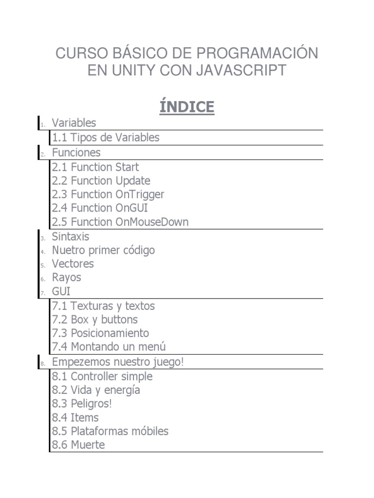 Unity en JavaScript | PDF | Comillas | Vector Euclidiano