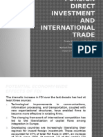 international economics of FDI and trade relation