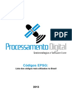 Lista Códigos EPSG Brasil