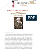 Heidegger Martin - Encuentros Con Ortega Y Gasset