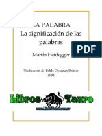 Heidegger Martin - La Palabra