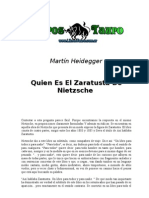 Heidegger Martin - Quien Es El Zaratusta de Nietzsche