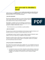 Estrategias para Prevenir La Obesidad y Sobrepeso Infantil