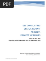 Example Project Status Report IT Management ESC