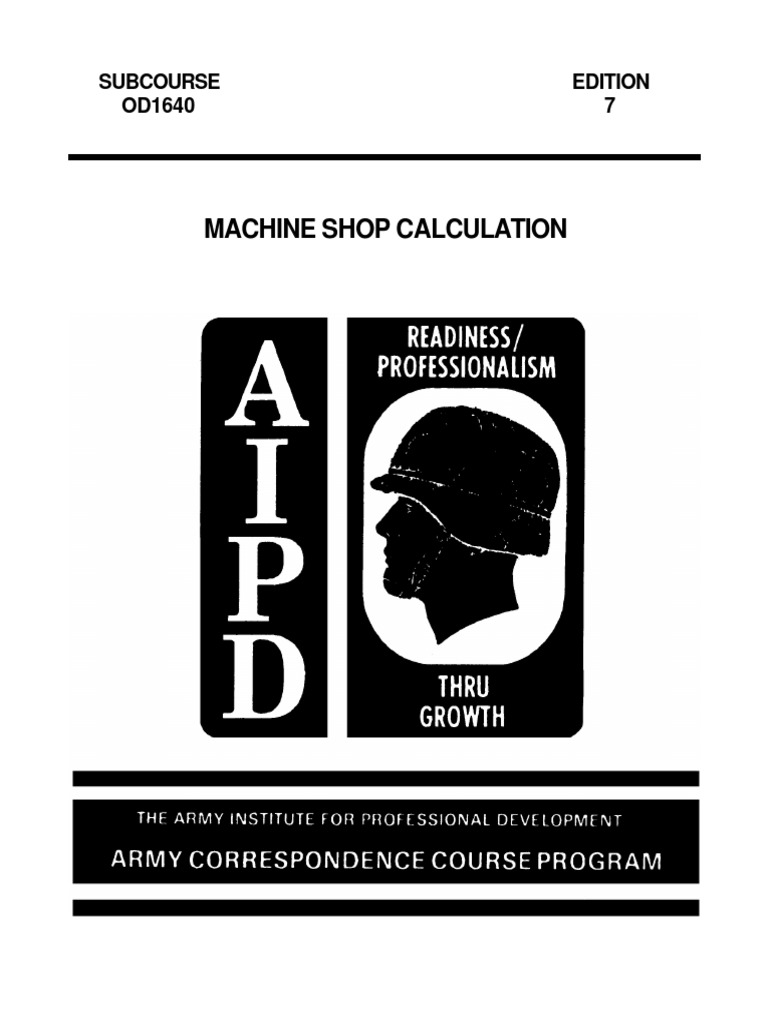 Machine Shop Math | PDF | Fraction (Mathematics) | Division (Mathematics)