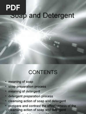 Chemistry Folio Soap And Detergent Pdf Soap Detergent