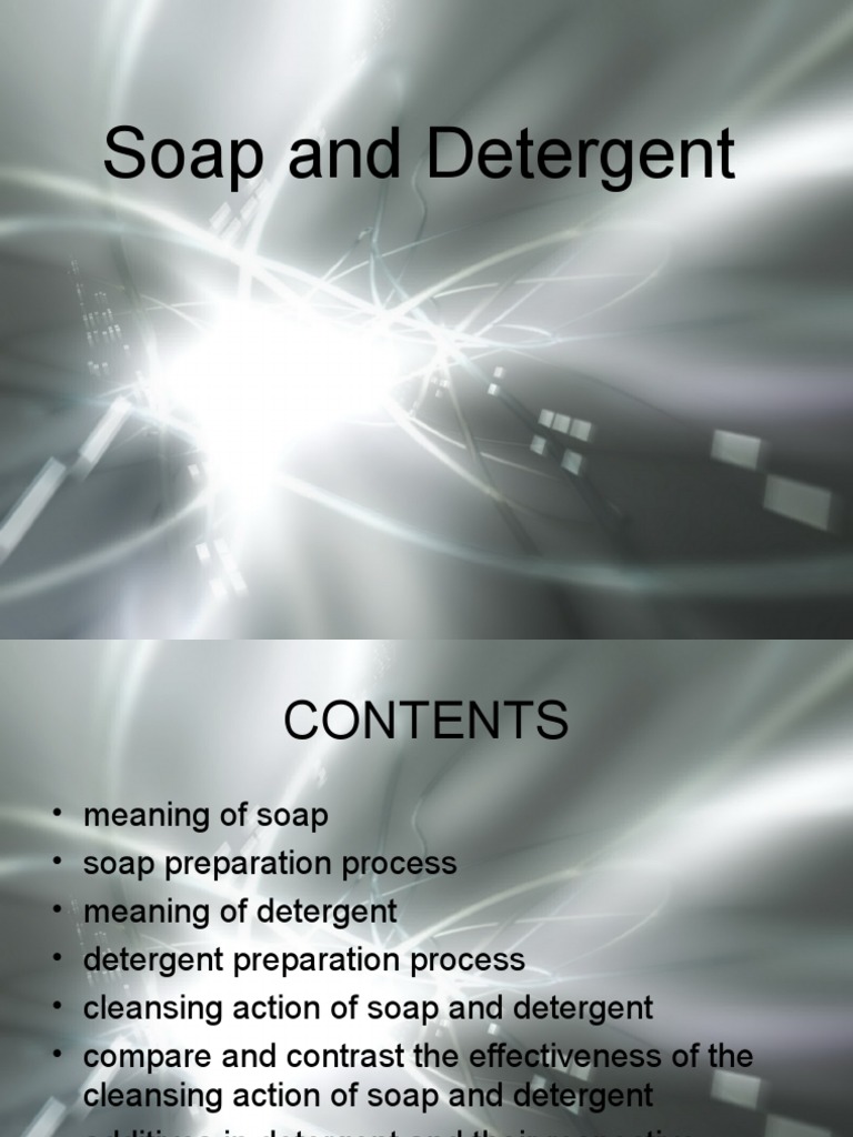 Chemistry Folio Soap and Detergent PDF Soap Detergent