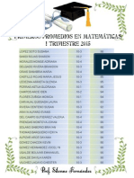 Primeros Promedios