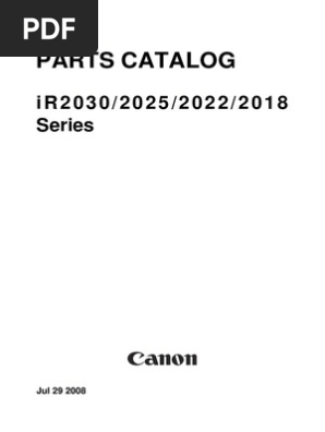 Canon Ir2018 2022 2025 2030 Pc Pdf Manufactured Goods