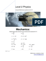 Level 2 Physics Mechanics Revision Booklet 2012