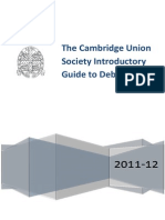 Cambridge Schools Bp Debating Guide 2011
