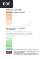 Business Ethics Case Study - Governance Issues at the NYSE