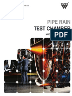 Pipe Rain Test Chamber